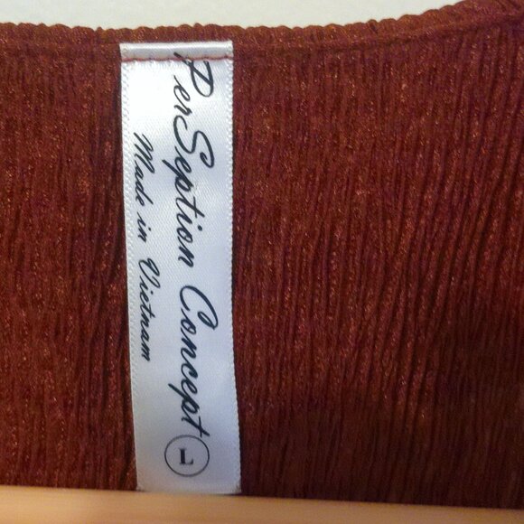 Large Dark Rusty Blouse by PerSeption Concept - Picture 2 of 4